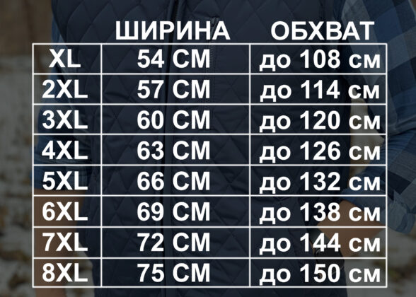 Чоловіча жилетка синя на флісовій підкладці